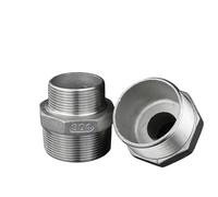 BSPT Male Hex Reducer Nipple - 304 Stainless Steel Pipe Fitting 1pc(NO12)