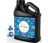 Bsrezn 1000g Bulk UV Resin Hard, Crystal Clear UV Cure Epoxy Resin