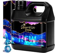 Bsrezn Bulk UV Resin 1000g, Crystal Clear Resin Glue UV Fast Curing | Large High Gloss UV Cure Epoxy Resin Hard Kit Premixed Resina UV Transparent Solar Activated Glue for Jewelry Making 2KG