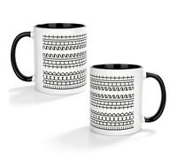 bssmmai 2 PCS Fuck This Shit Mug, Hidden Message Fuckthisshit Mug, 350ml Ceramic Fuck This Shit Cup with Insulated Handle