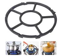 bssmmai Cast Iron Wok Support Ring, Non Slip Gas Ring Reducer for Moka Pot Coffee Pot Small Saucepan Pans,Non Slip Support Stand for Gas Stove