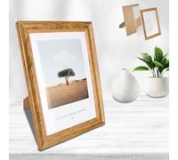 bssmmai Narva Walnut A4 MDF Photo Frame with Acrylic, Vertical and Horizontal Art Photo Frame, Wooden Portrait & Landscape Format, Vintage Decorative Frame (20 x 30 cm)