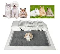 bssmmai Pack of 50 Pipipads Guinea Pigs, PIPI Mats for Rabbits, Disposable Pee Pads for Pets, PIPI Pads for Puppies, Cats, Chinchillas, Hamsters, Ferrets, Lgel (60 x 45 cm)