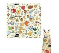 Bssowe Large Cat Wrap, Soft, Self-Adhesive, Cat Grooming Wrap, 70 x 70 cm, for Claw Cutting, Administering Medication, Eye Drops, Ear Cleaning, Veterinarian Visit (XL)