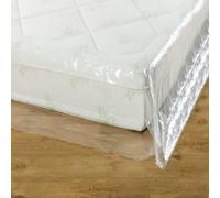 BSSPOKE Heavy Duty 400 Gauge Mattress Cover for Moving - Double Mattress Bags for Storage - Easy Fit, Tear Resistant, Waterproof Mattress Storage Bag for Ultimate 360 Protection (5FT King)