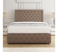 Bsspoke Luxury Divan Bed Set Mink Plush Velvet 26Inch Headboard & Footboard & Orthopaedic Mattress In 3Ft 4Ft 4Ft6 5Ft 6Ft