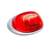 BSSTORE Rear Light Unit with Chrome Frame Compatible with 500L (Left - Driver Side)