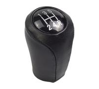 bssyung Car Shift Knob Leather 5/6for Speed Gear Shift Knob for Mazda 3 BK BL 5 CR CW 6 II GH CX7 ER MX5 NC III MT Leather Shifter Lever Arm Headball(5-Speed)