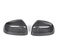 bssyung Interior Door Handles for BMW X5 X6 F15 F16 14-19 Carbon Fiber Center Console Panel Inner Door Strip Trim Shift Knob(Rear-View Cover C)
