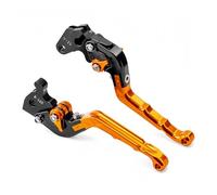bssyung Motorcycle Handbrake for Yamaha YFM 700 450 400 for Kodiak YZM YFZ 350 Motorcycle Brake Clutch Levers(Orange)