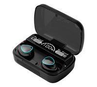 BST&BAO TWS Wireless Bluetooth 5.0 Headphones, Waterproof IPX7 Noise Reduction Sports 3D Stereo Sound In-Ear Earphones with LCD Digital Display Screen