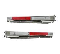 BST BSSP Straight Spring Loaded Mud Flap Hanger for Semi Trucks, Bolt Spacing 2-1/5" 2.5",Stainless Spring Loaded Commercial Truck Heavy Duty HD Mudflap Hanger Splash Guard Bracket, Right & Left Side