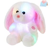 Bstaofy 8" Light up White Bunny Stuffed Animal Rabbit Night Light Plush