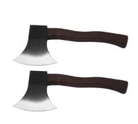 BSTCAR 2 Pieces Axe Toy Realistic Small Battle Axes Prop Fake Axe Halloween Props Cosplay Props Halloween Fancy Dress Accessory
