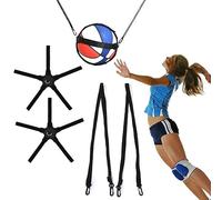 BSTCAR 2 Pieces Volleyball Training Belt, Self Training Volleyball Elastic Band, Ball Pouch for Practicing Serve, Spiking, Arm Swing Passing