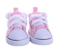 BSTCAR Doll Shoes 3.5 cm Mini Shoes Classic Very Small Canvas Shoes Fabric Shoes Finger Toys for Dolls Child Gift Toy,Pink,3,5 cm נ6,5 cm נ4 cm