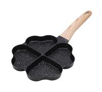 BSTCAR Egg Omelette Pan 4 Cup Omelette Skillet Heart Shaped Divided Fry Pan Egg Cooker Non Stick for Breakfast