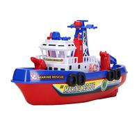 BSTCAR Fire Boat with Music Sound Light Water Spray Bath Toy Electric Fire Boat Educational Gift for Kids