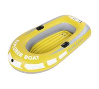 BSTCAR Inflatable Boat, 2 Person, 90kg Load, Yellow | Rowing Air Boat Fishing Drifting Diving, 2 Person Use