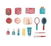 BSTCAR Kids Makeup Kit 17 Pcs Lipstick Eye Shadow Powder Blusher Mirror Cosmetic Brush Nail Polish Kids Play Makeup Set For Age 3 4 5 6 7 8 9 10 11 12 Years Old