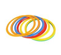 BSTCAR Kids Speed Rings Set 28cm Throwing Ring Plastic Circle Jumping Hoops 10 Rings 10 Buckles for Kids for Indoor Outdoor Sport 28cm