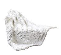BSTCAR Knitted Blanket - Cosy Fashionable Elegant Handmade Crochet Chunky Knit Blanket for Home Decor, Sofa, Bed, Duvet, Gift