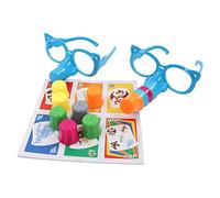 BSTCAR Liar Game Set Growing Nose Board Games Funny Glasses and Cards Board Games Interactive Tabletop Game for 2-4 Players