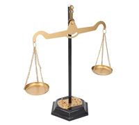 BSTCAR Metal Balance Scale Decor Weight Scale Balance Justice Law Scale Decoration Weight Scale Measure Ornament for Home Office
