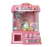 BSTCAR Mini Claw Machine for Children, Musical Electronic Game Toys, Eggshell Doll Grave Game Toy Birthday Gifts for 3 5 6 7 Years Old (Rosy)