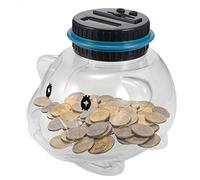 BSTCAR Money Box with Counter - Digital Piggy Bank with Automatic LCD Display Counter Automatic Coin Counting Glass Money Saving Box Coin Saving Container for Children Adults