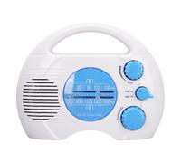 BSTCAR Portable Shower Radio, Hanging Radio AM FM Radio with Speaker,Battery Operated Novelty Radios for Shower Home Outdoor