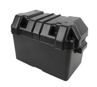 BSTCAR RV Battery Box ABS Marine Automotive Boat Trailer Battery Case for Batteries Smaller Than 325x195x185mm