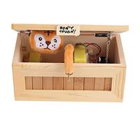BSTCAR Wooden USB Electronic Box Cute Tiger Funny Interactive Stress Relief Toy Gift for Kids, Desk Decoration