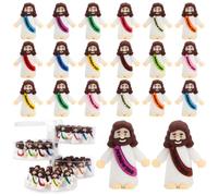 BSTCRAFT 80 Pcs Mini Jesus, Little Jesus Figures to Hide Tiny Figurines in Bulk and Pocket Seek Religious Gifts for Easter Egg Stuffers Fillers Sunday School Baptism Christ Savior Craft