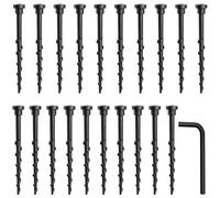 BSTDAYEVER Lawnmower Charging Station Screw Ground Screws Robotic Lawnmower 20 Pieces Ground Screw Garage Mower Robot Plastic Compatible with Husqvarna Automower 105 305 308 Length 13.7 cm Garden