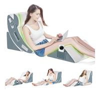 BSTGEKELY 4Pcs Orthopedic Bed Wedge Pillow Set, Memory Foam Wedge Pillow for Post Surgery Back Neck Knee Pain Relief, Adjustable Wedge Pillows for Sleeping with Washable Cover