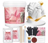 BSTGEKELY Hands Casting Kit, Hand Moulding Kit, Holding Hand Mold Kit for Couple, Anniversary Wedding Gifts, Birthday Gifts, Couples Gifts, Personalised Gifts for Him or Her