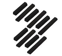 Bstinay 10pcs Ebony 4 String Guitar Bridge Saddle and Nut Replacement for Ukulele Guitar Black