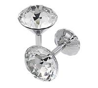 BSTKEY 1 Pair 60mm Crystal Curtain Hook Holder Drapery Tie Backs, Silver