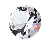 BSTKEY Crystal Diamond Paperweight - Glass Ornament Photography Art Display Wedding Party Decoration Sparkling Decorations Sunlight Reflect (100MM)