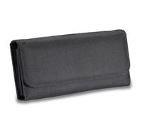 BSTKEY Money Bag With 7 Pockets, Money Pouch Money Wallet Organizer, Multipack Cash Bag for Budgeting and Savings, Cash Bill Organizer Small Travel Money Holder (Black)