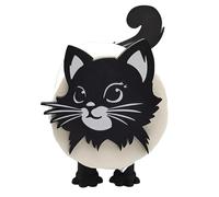BSTMOME Cute Animal Toilet Roll Holder - Funny Toilet Paper Holder Free Standing - 3D Printed Paper Roll Holder - Hilarious Tissue Paper Roll Storage - Cute Home, Shop, Restaurant Decor (Cat)