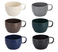 BSTMOME Plastic Coffee Mugs Set of 6, Multi-use Plastic Cups with Handles 15oz, Reusable Drinking Cups, Easy to Carry, Great for Home, Garden, Picnic, Camping, Outdoor (6 Colors)