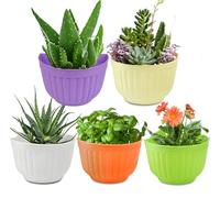 BSTMOME Wall Hanging Planter Pot Vertical Garden Living Wall Mount Window Hang Indoor Outdoor Plant Flower Basket for Kitchen Herb Balcony Railing Shelf Fence Bedroom Trellis Decor (5 Colors)