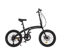BSTSEL 20 Inch Folding Mountain Bike Road Bicycle for Adult Men and Women Teens, 7 Speed Gear, Portable Foldable Bike with Disc Brakes (Without Brackets, Black&Grey)