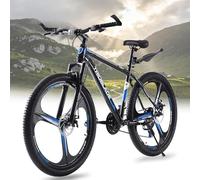 BSTSEL 24/26/27.5 Inch Mountain Bike 3 Spoke Wheels Bicycle Mens Mountain Bicycle 21 Speeds with Dual Disc-Brake Front Suspension Suitable for Adults Men Women Teens