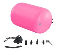 BSTSEL Gymnastics Air Tumbling Roller Mat 60/75/90cm Inflatable Air Gymnastics Training Mats Gymnastics Tracks for Home/School/Training with Pump (Pink, 100 * 90cm)
