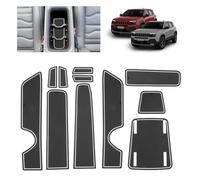BSTW Compatible with Jeep Avenger SUV 2023 2024 2025 2026 Non-Slip Mats for Jeep Avenger EV Hybrid 4x4 4XE Rubber Mats for Centre Console, Cup Holder, Door Channel (White)