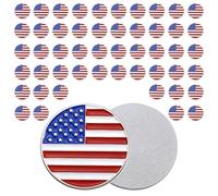 BSTWARM 50 Pcs Magnetic Golf Ball Markers, Markers Assorted Patterns Value Gift Set Mark Golf Divot Tool Accessories for Men Weman Golfers
