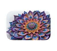 BSUK 3D Mandala 22 Premium Non-Slip Memory Foam Bath Mat - Absorbent, Quick-Dry, Machine Washable, Soft & Plush Bathroom Rug for Ultimate Comfort - L